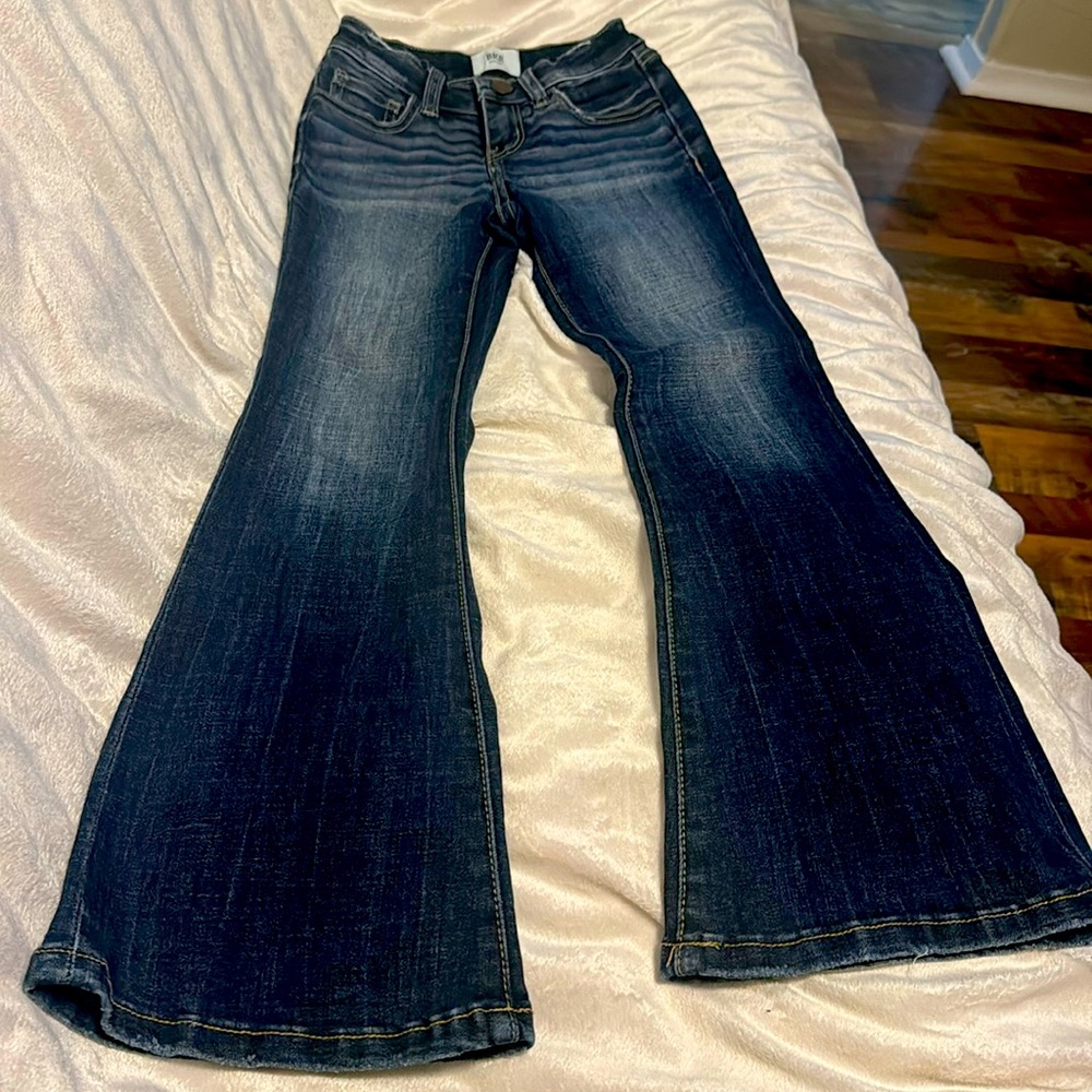 BKE Youth Girls Flare Dark Denim Wash. Like New, EUC.
